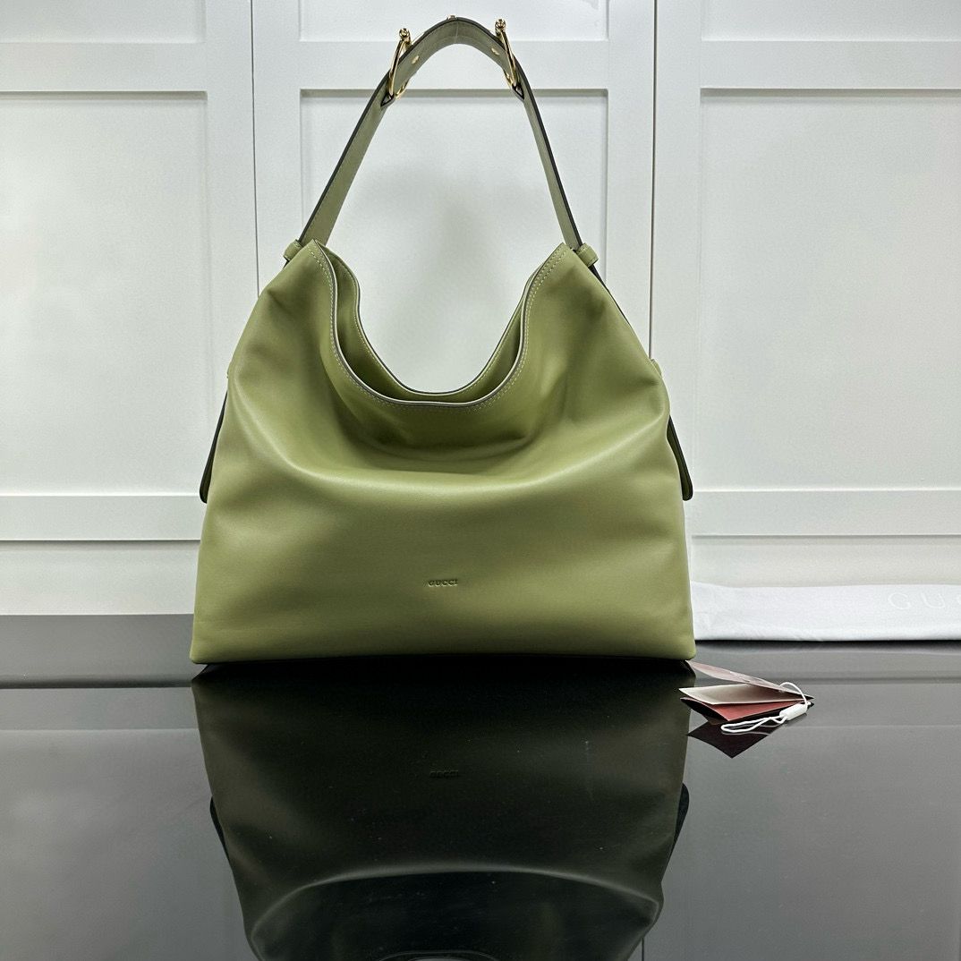 Sage GreenLeather Beatrix Large Tote Bag