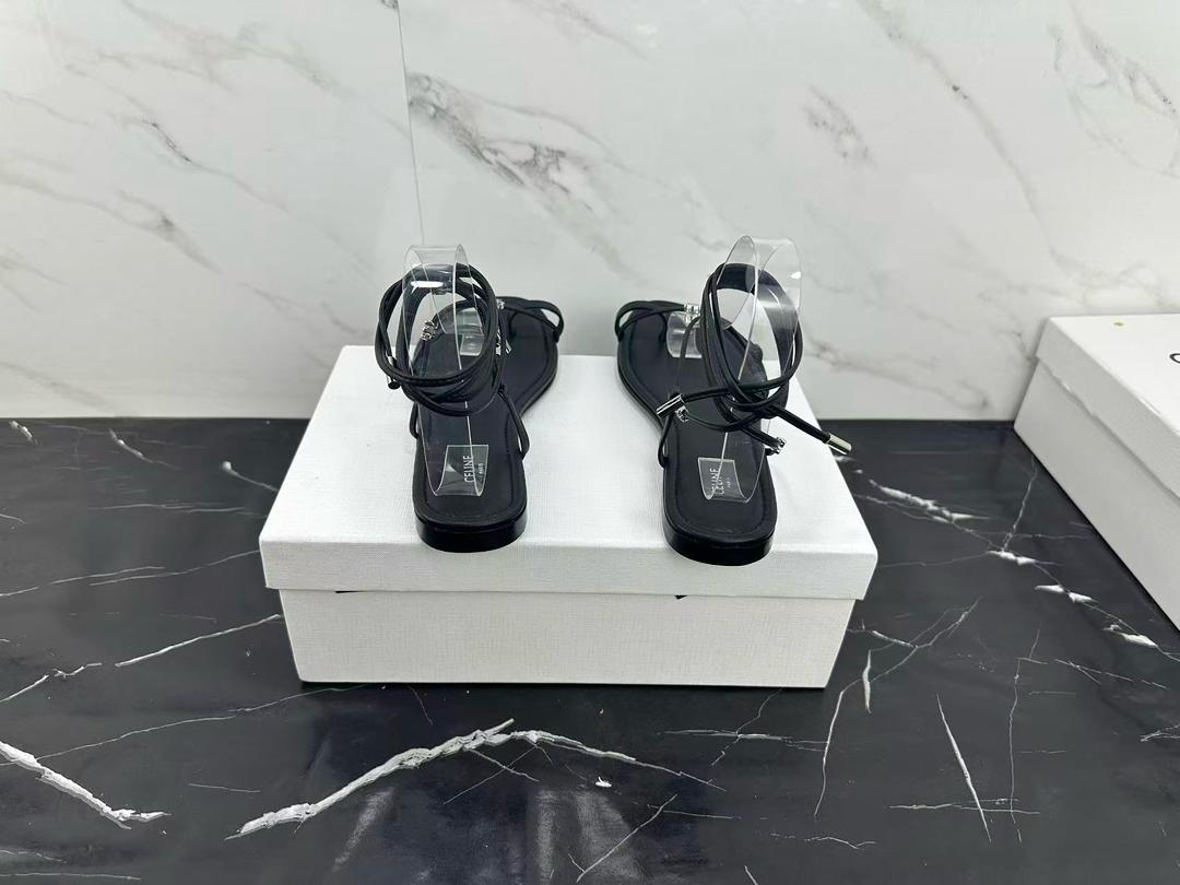 Black Spiral Sandal