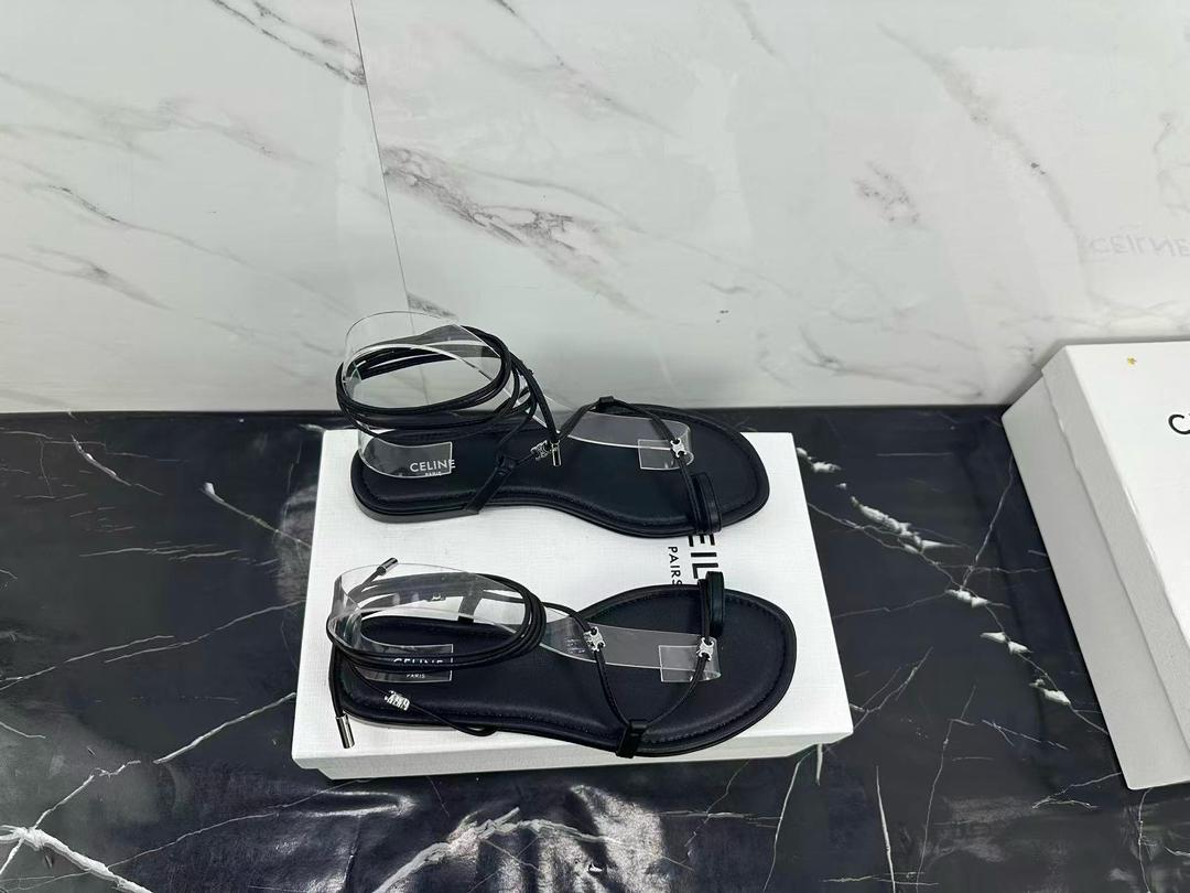 Black Spiral Sandal