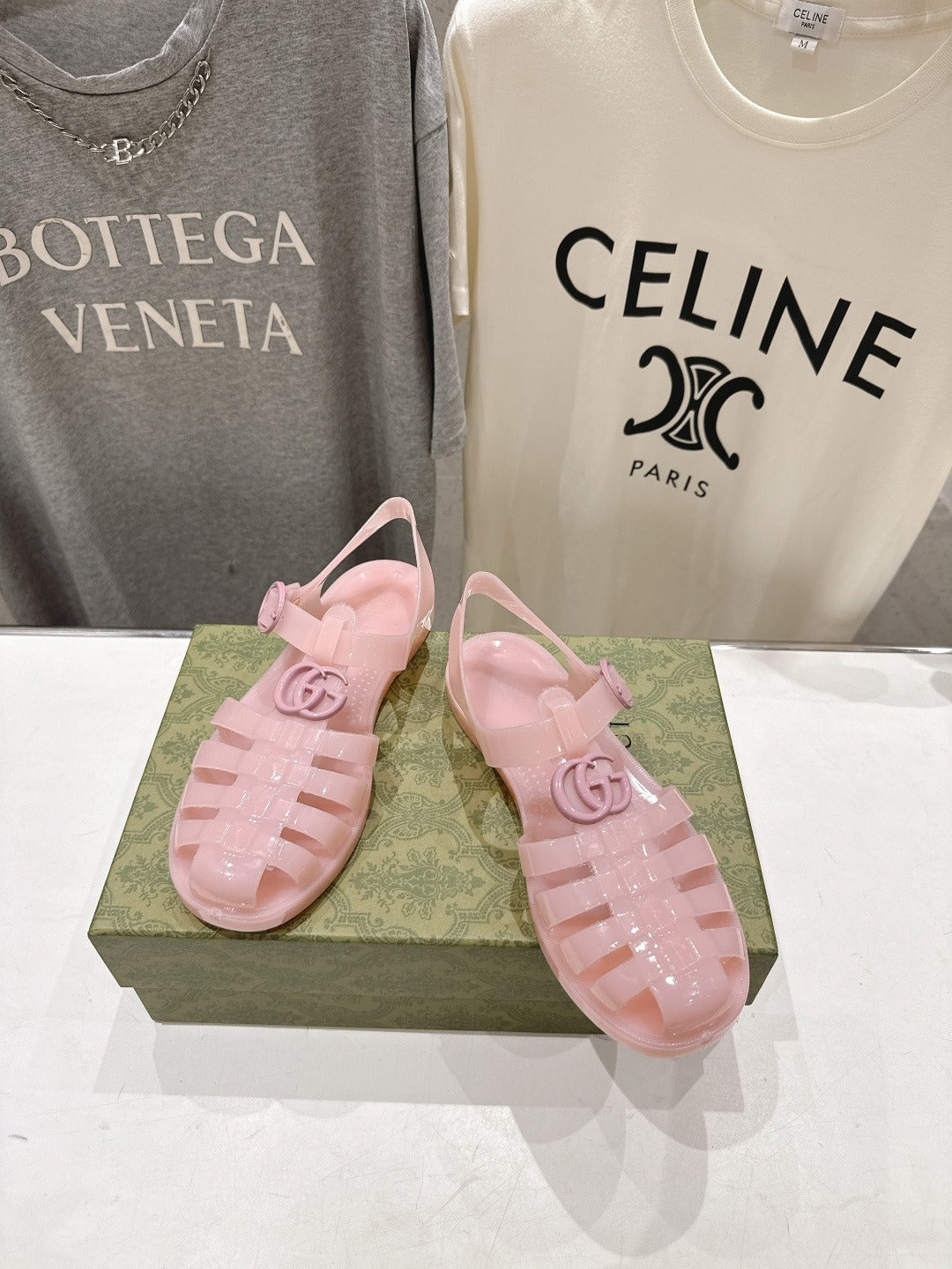 Pink Rubber Sandal