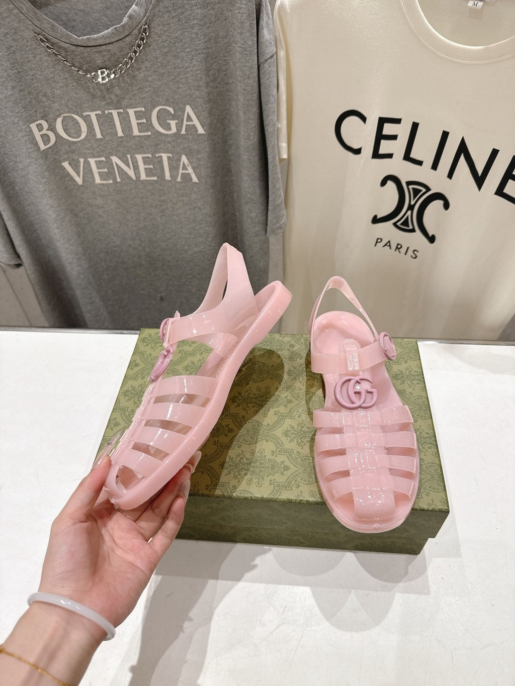 Pink Rubber Sandal