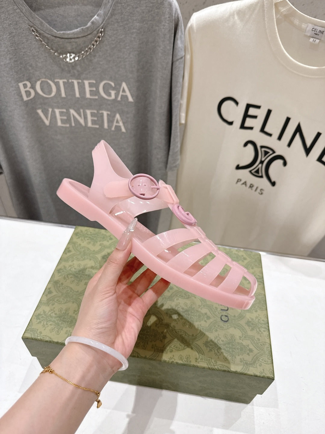 Pink Rubber Sandal