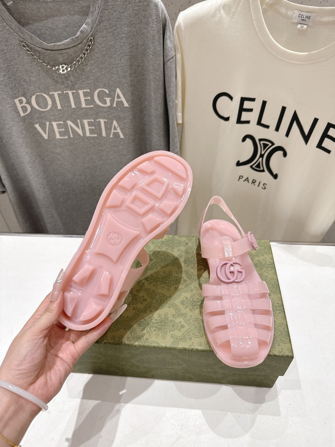 Pink Rubber Sandal