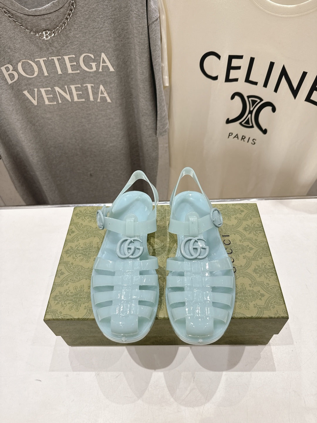 Light Blue Rubber Sandal