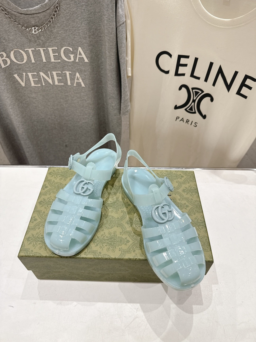 Light Blue Rubber Sandal