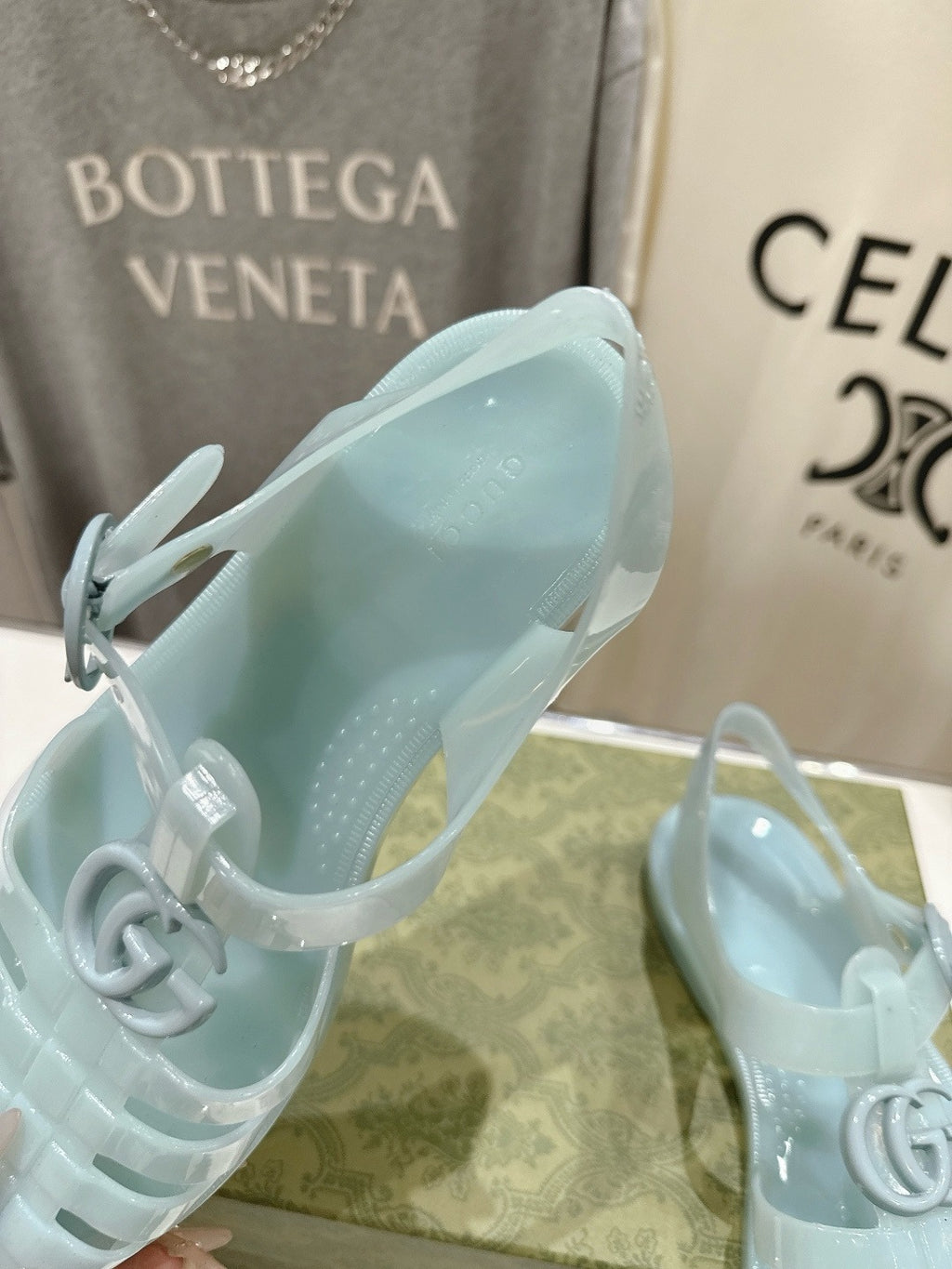 Light Blue Rubber Sandal