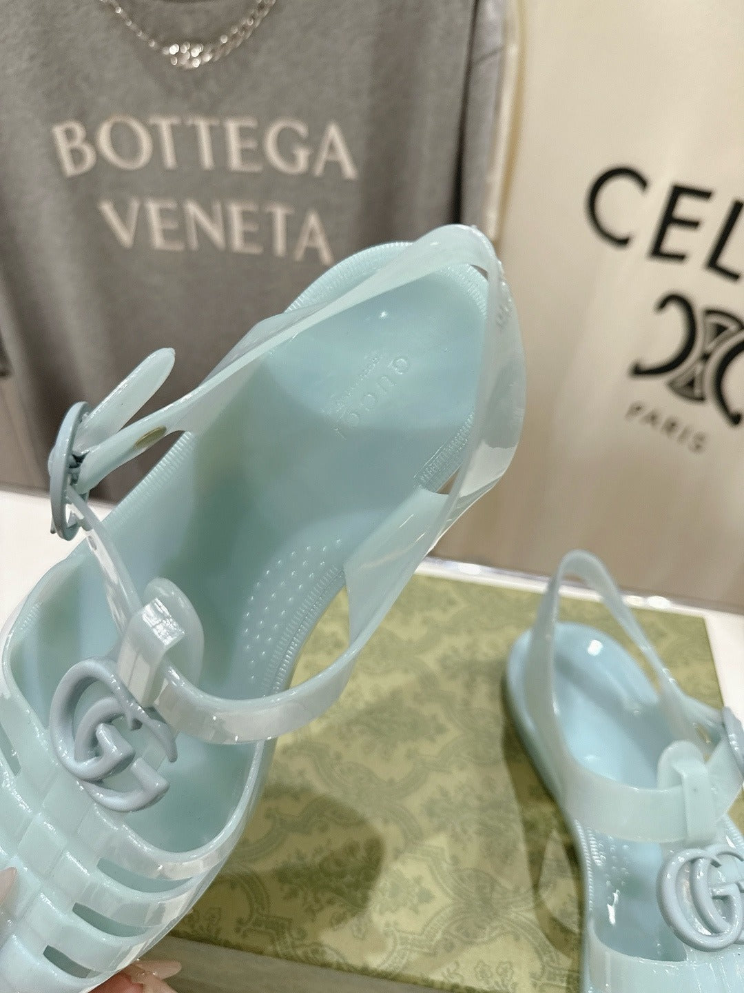 Light Blue Rubber Sandal