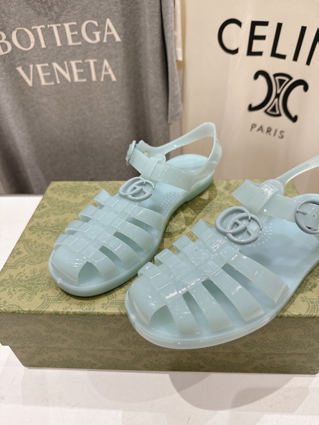 Light Blue Rubber Sandal