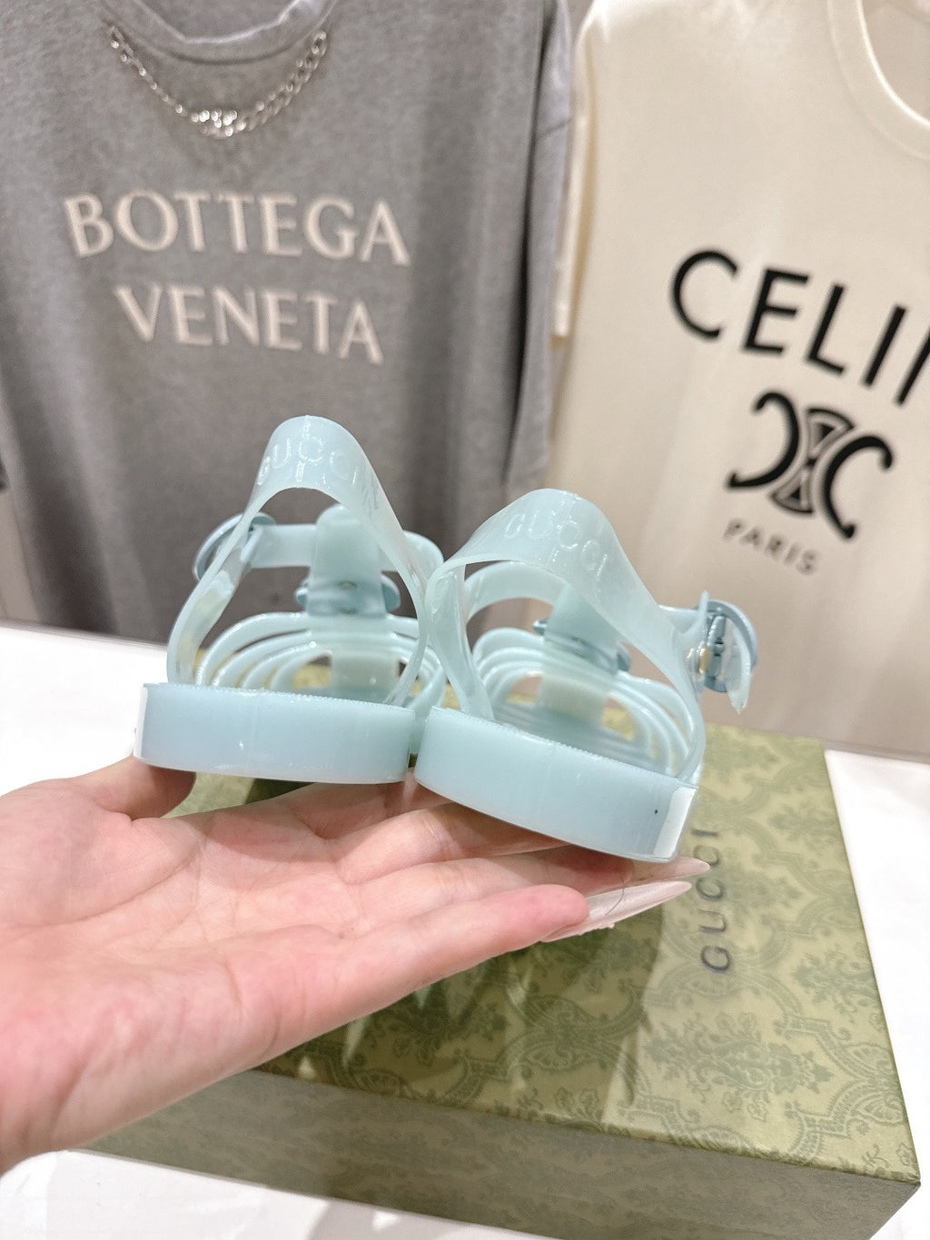 Light Blue Rubber Sandal