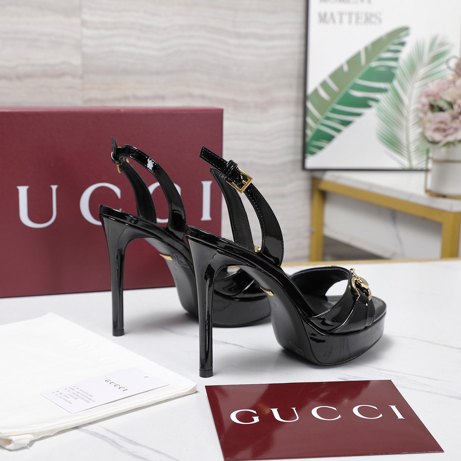 Black Donna Platform Sandal
