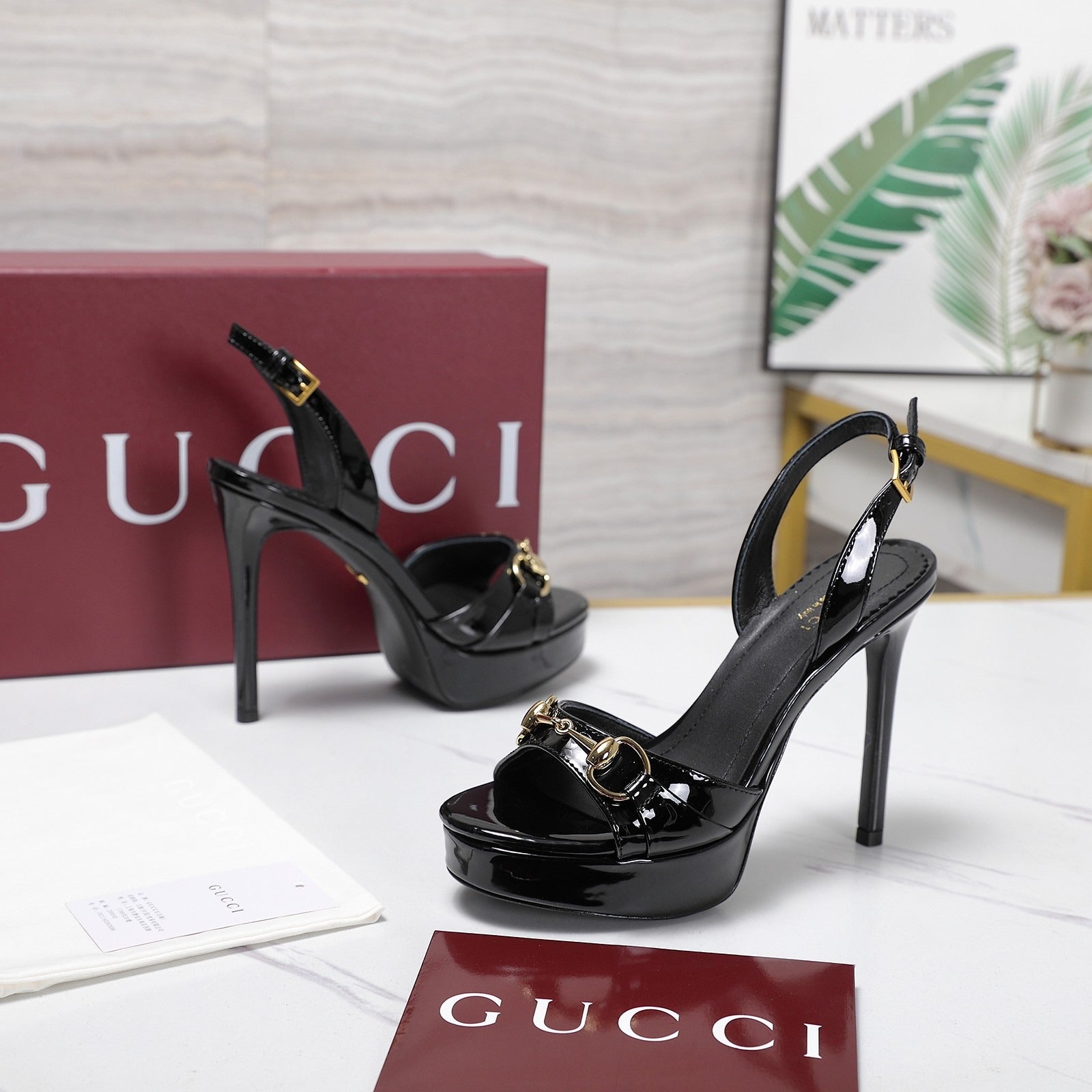 Black Donna Platform Sandal