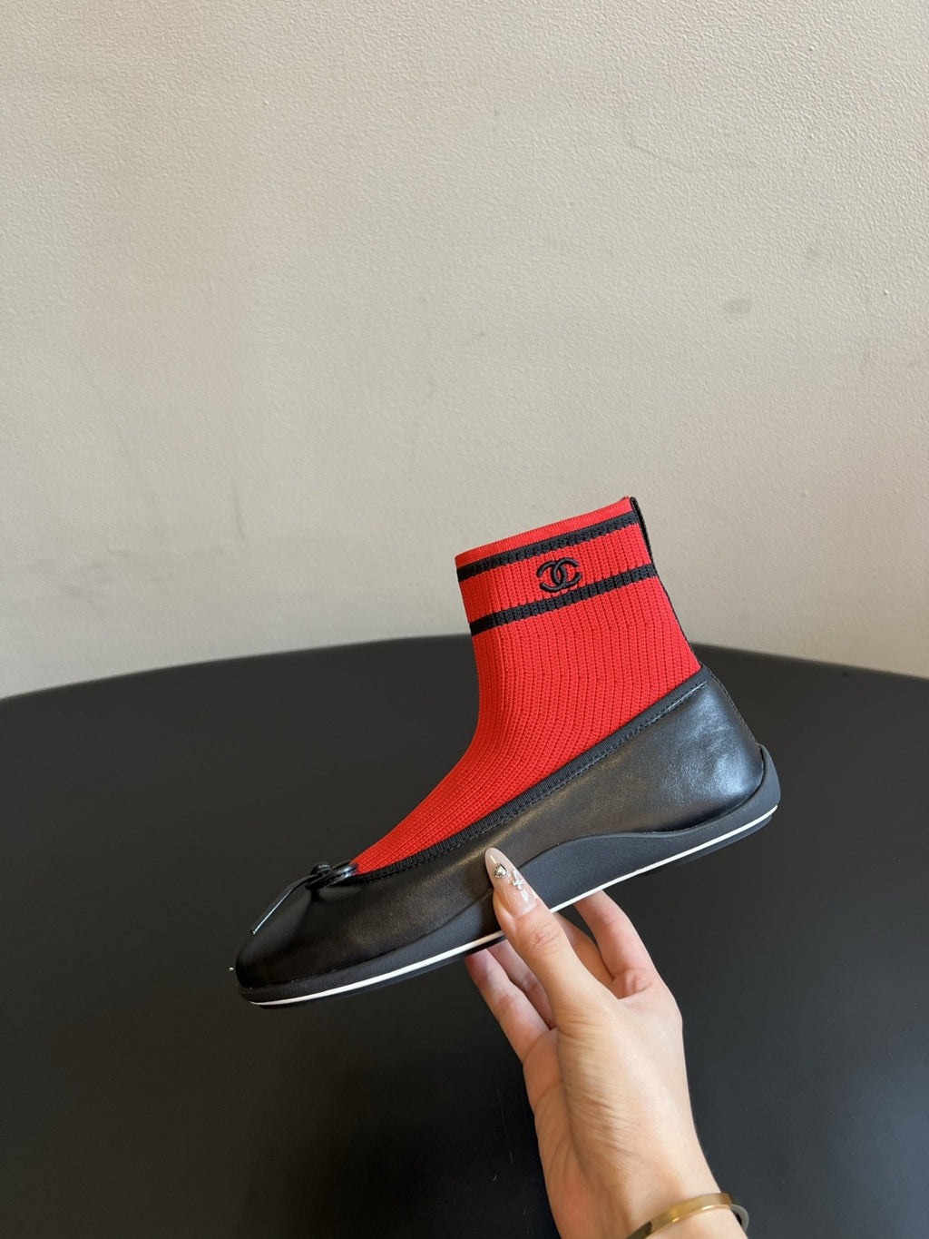 Black & Red Trainers