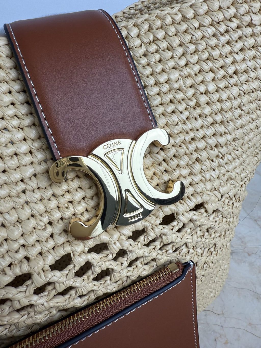 Natural/Tan Medium Louise Bucket