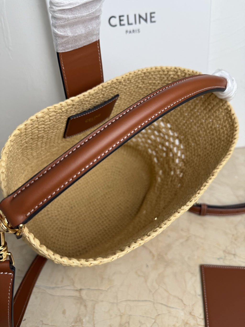 Natural/Tan Medium Louise Bucket