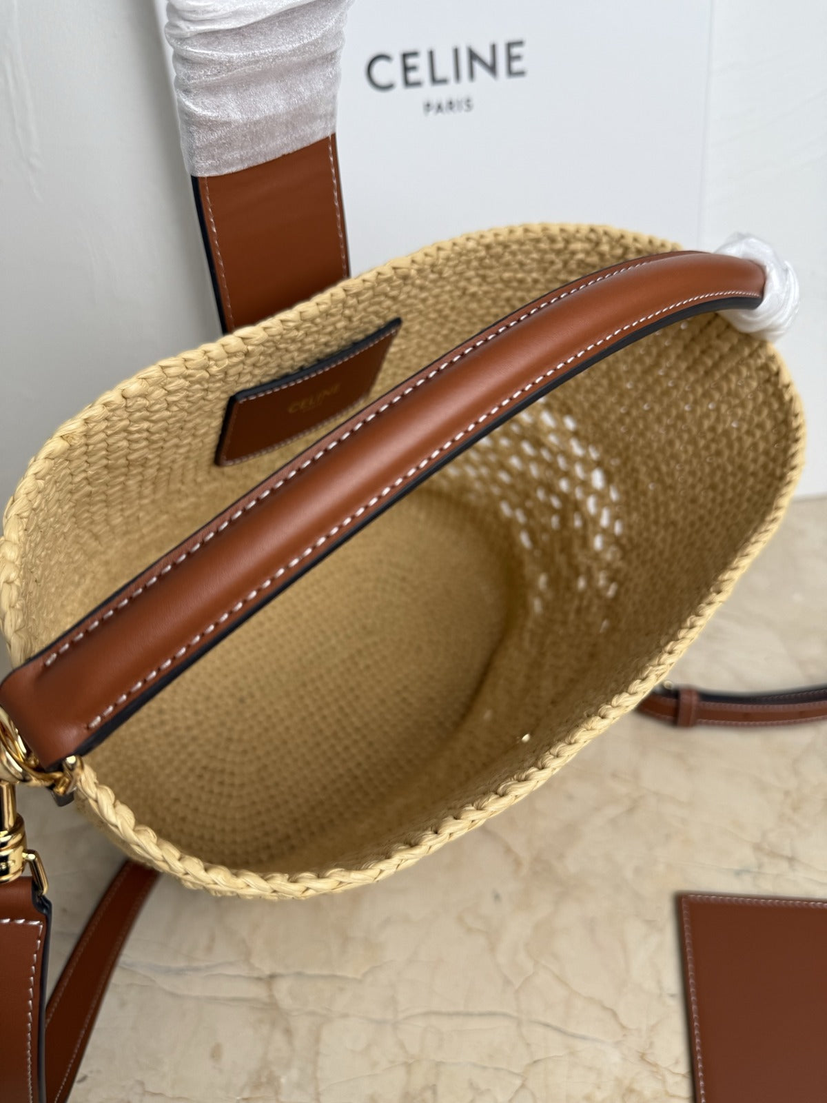 Natural/Tan Medium Louise Bucket