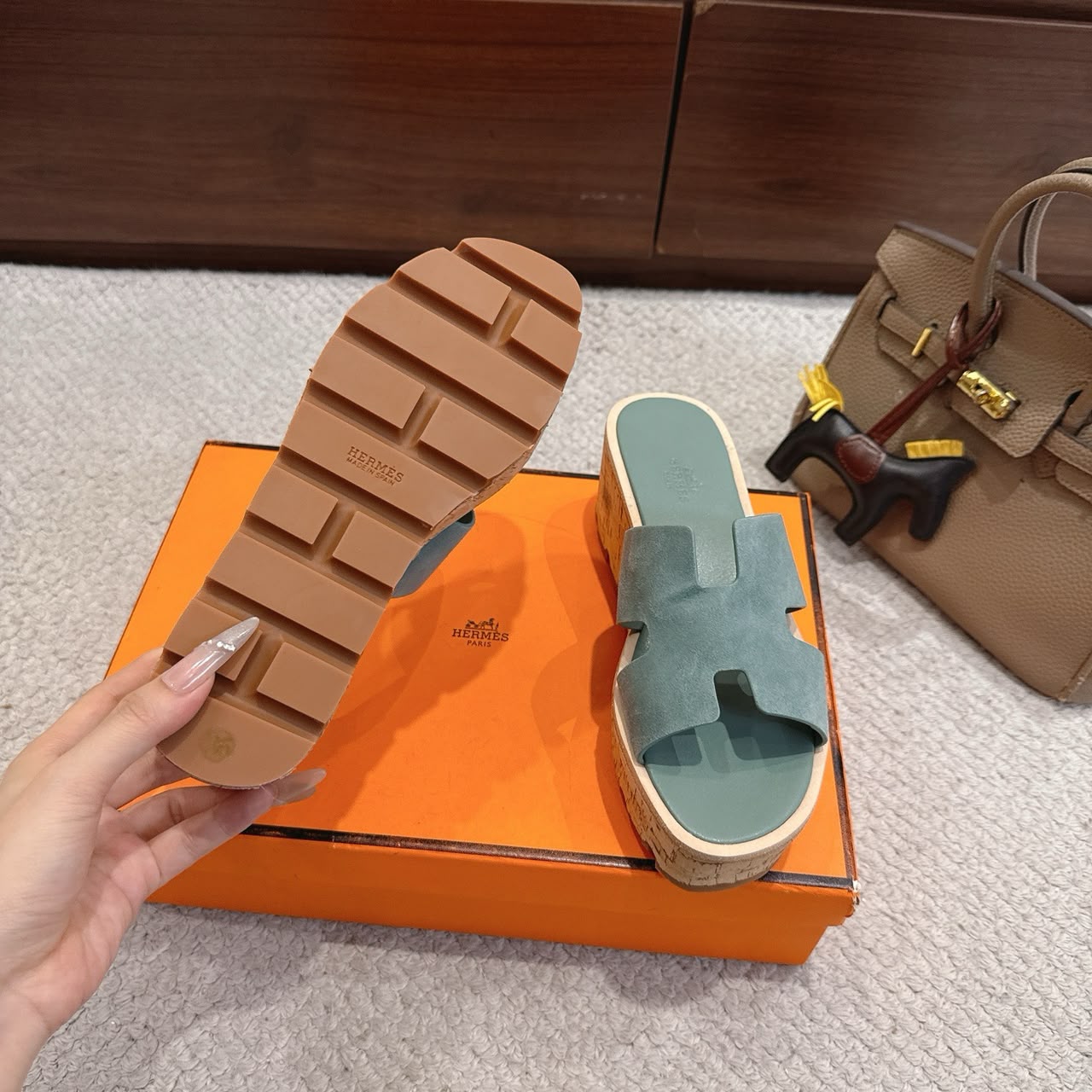 Vert Cèdre Eze 30 Sandal
