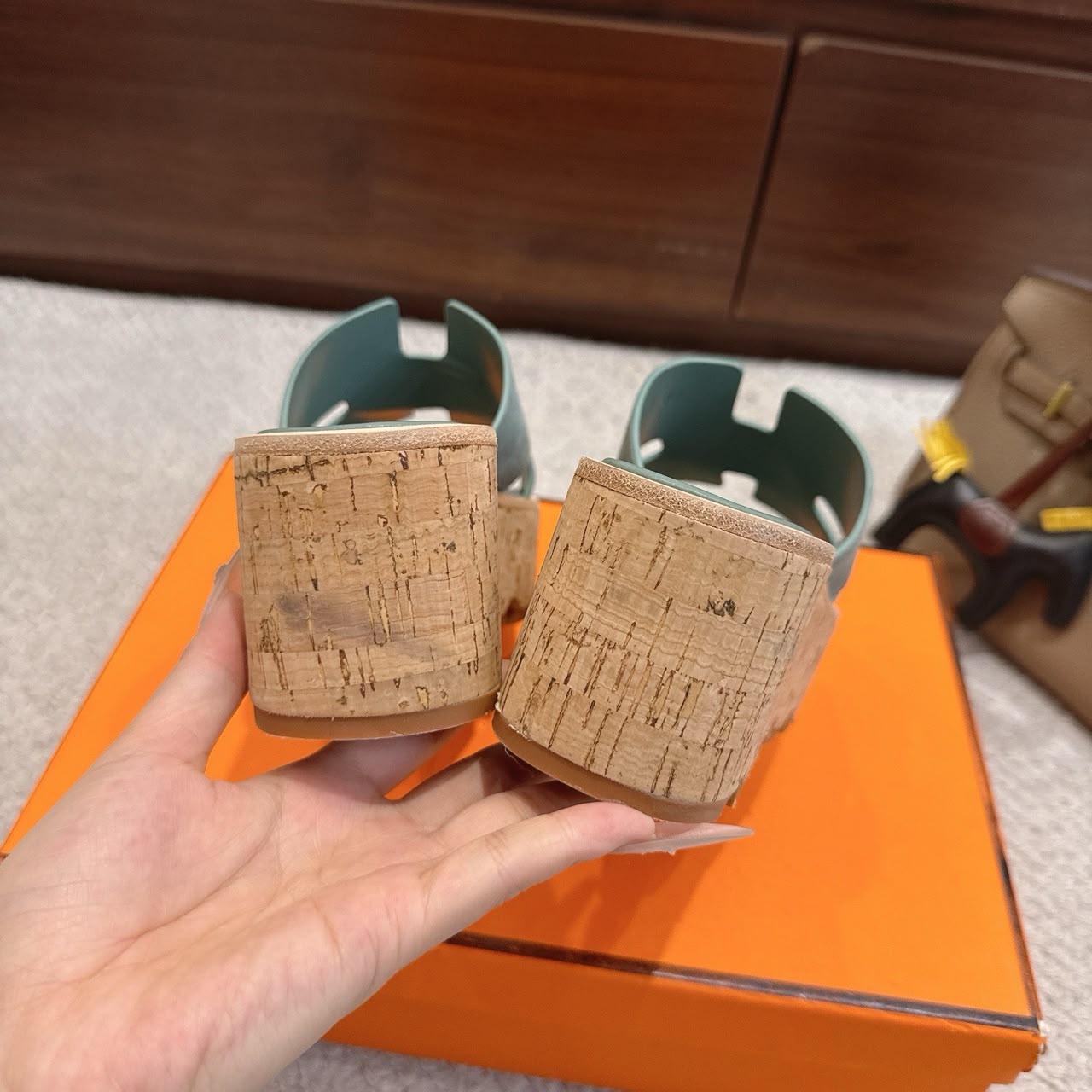 Vert Cèdre Eze 30 Sandal