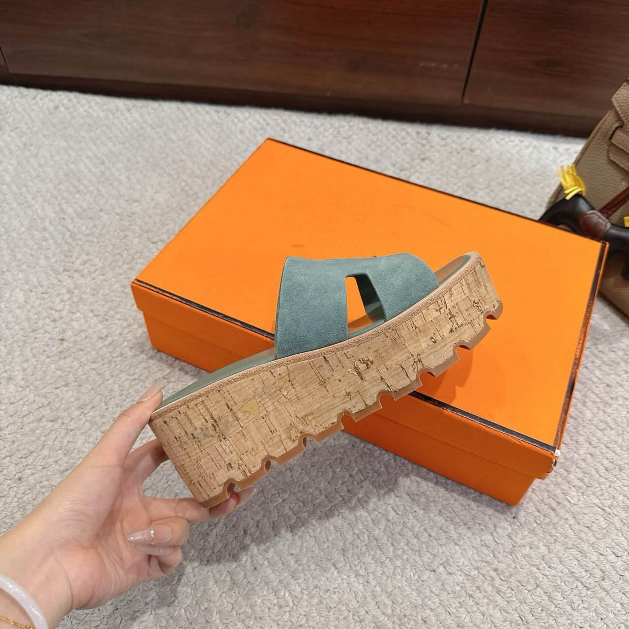 Vert Cèdre Eze 30 Sandal