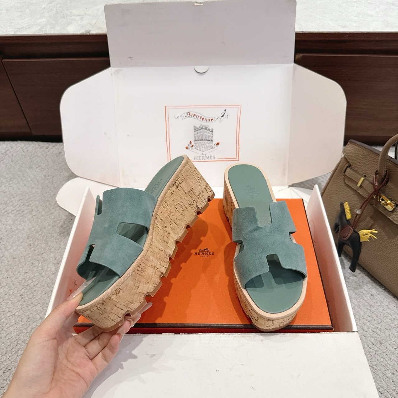 Vert Cèdre Eze 30 Sandal