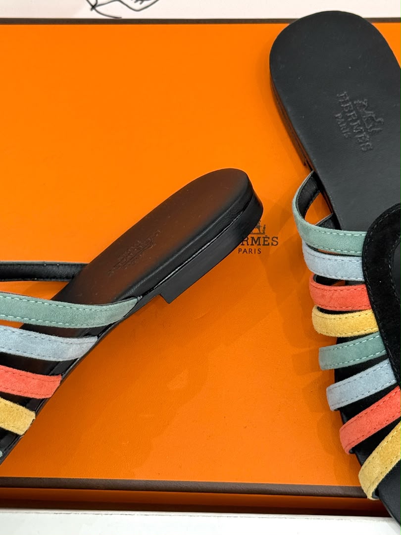 Multicolore Noir Noria Sandal