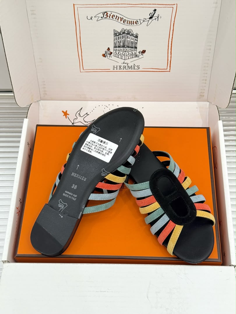 Multicolore Noir Noria Sandal