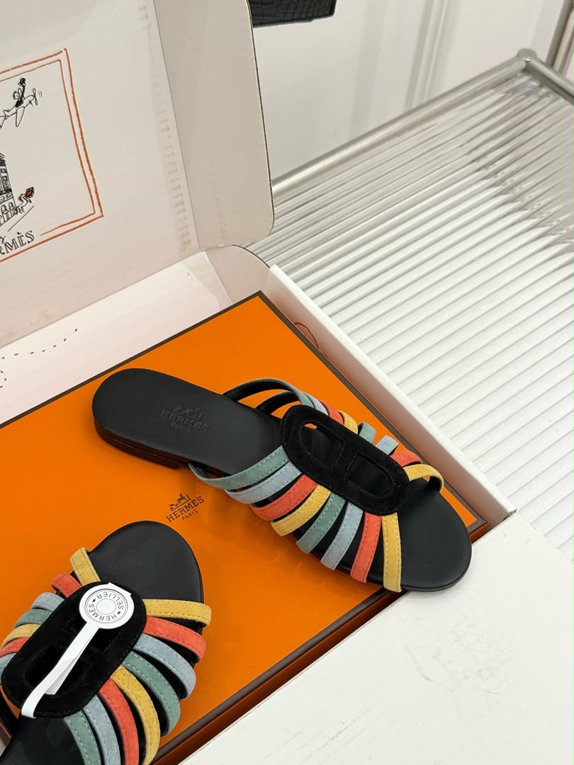 Multicolore Noir Noria Sandal