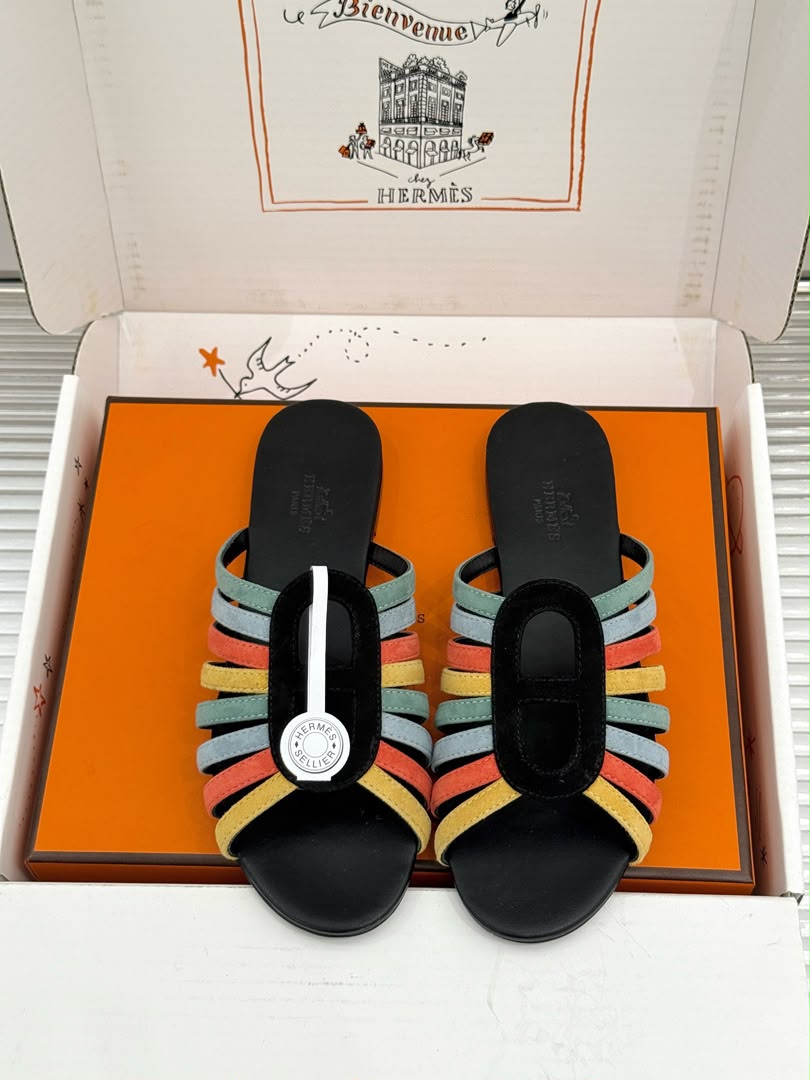 Multicolore Noir Noria Sandal