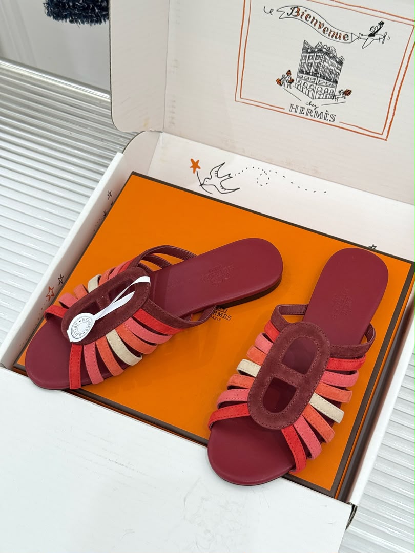 Multicolore Rouge H Noria Sandal