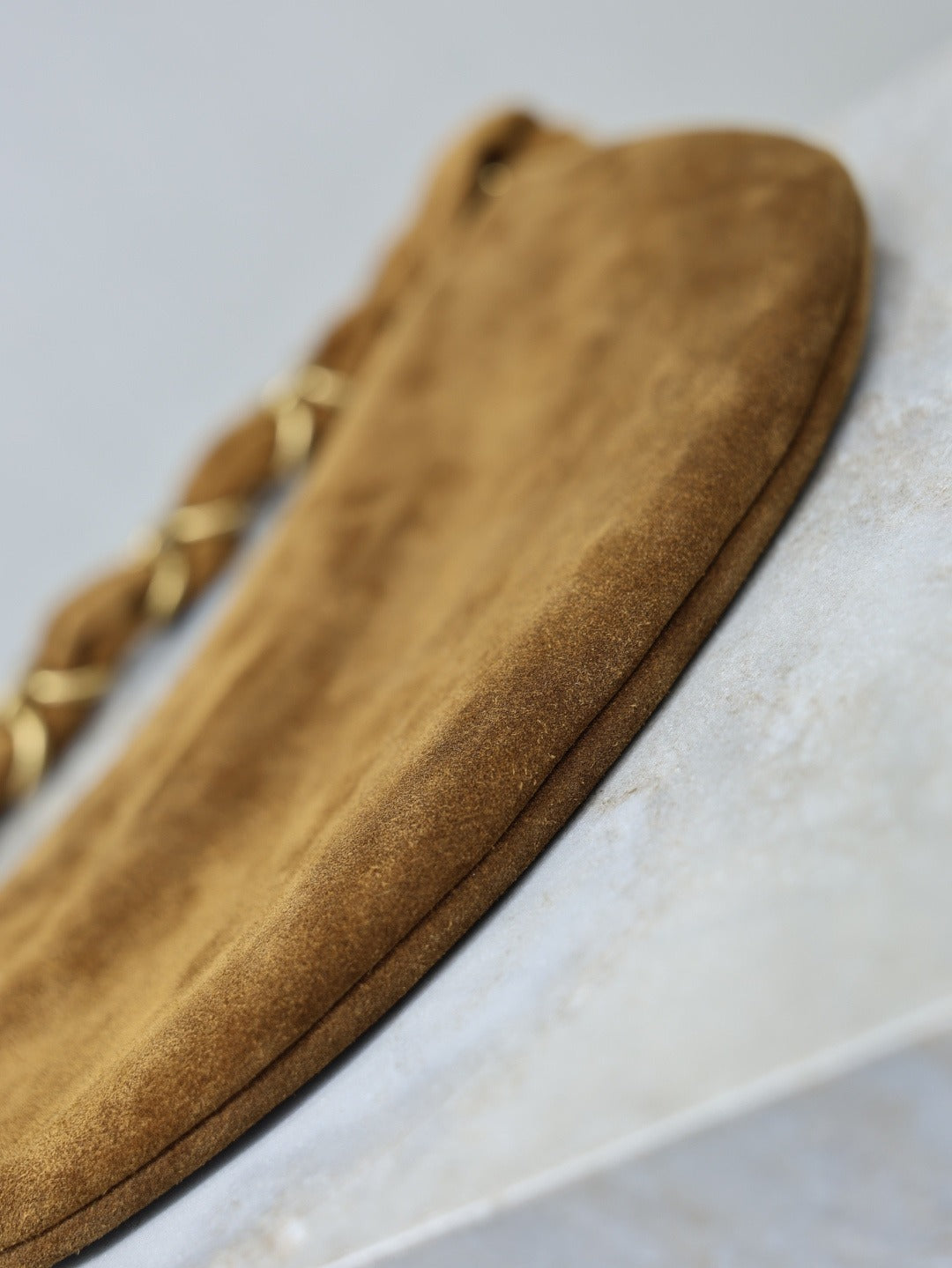 Caramel Cognac Amalia Mini Hobo In Suede