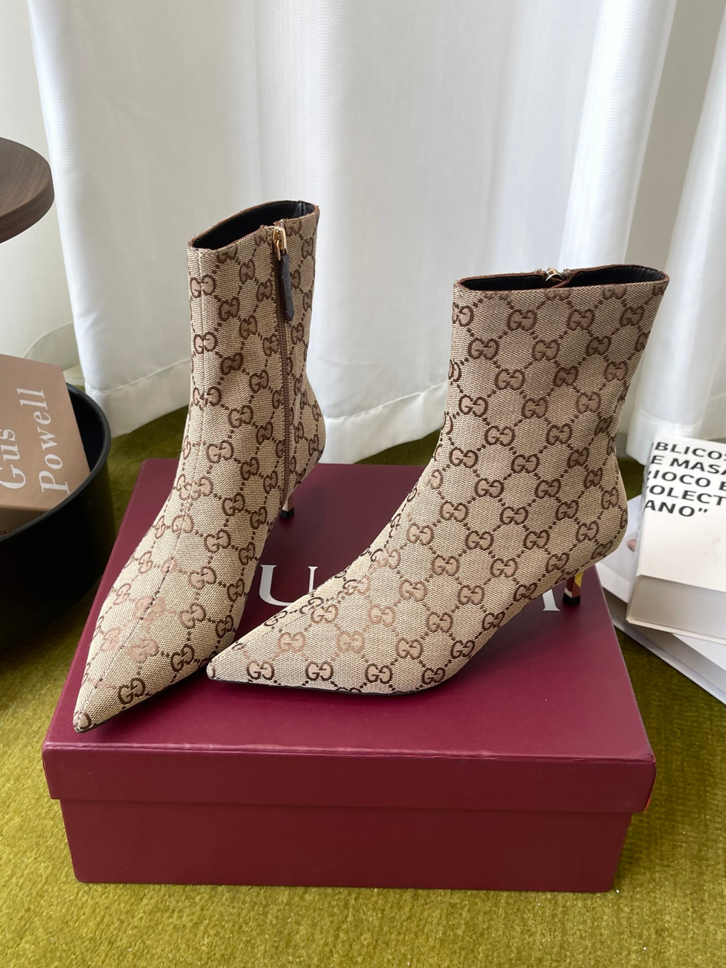 Sand & Dark Brown  Bombshell bootie