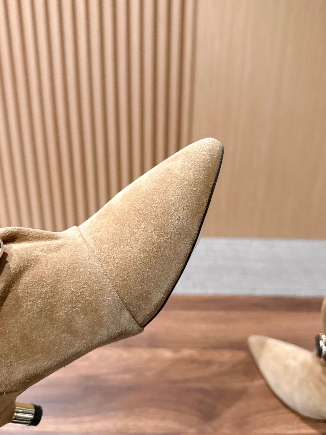 Taupe Edrik Rings Ankle Boots