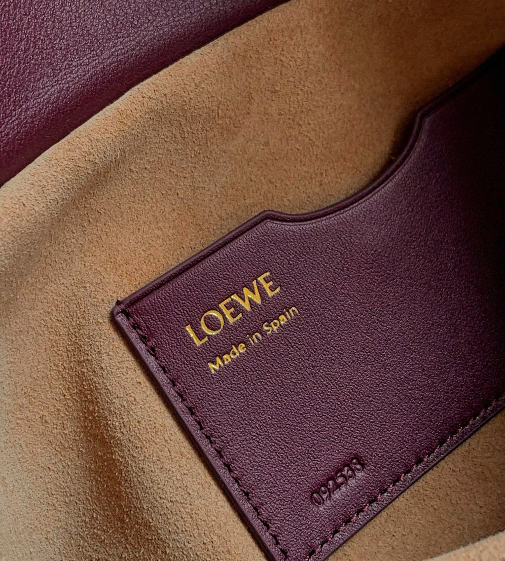 Dark Burgundy Medium Ola Bag In Leather