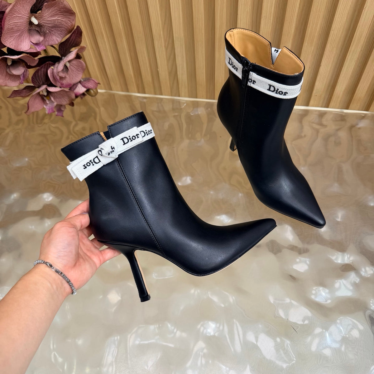Black J'Adior Heeled Ankle Boot