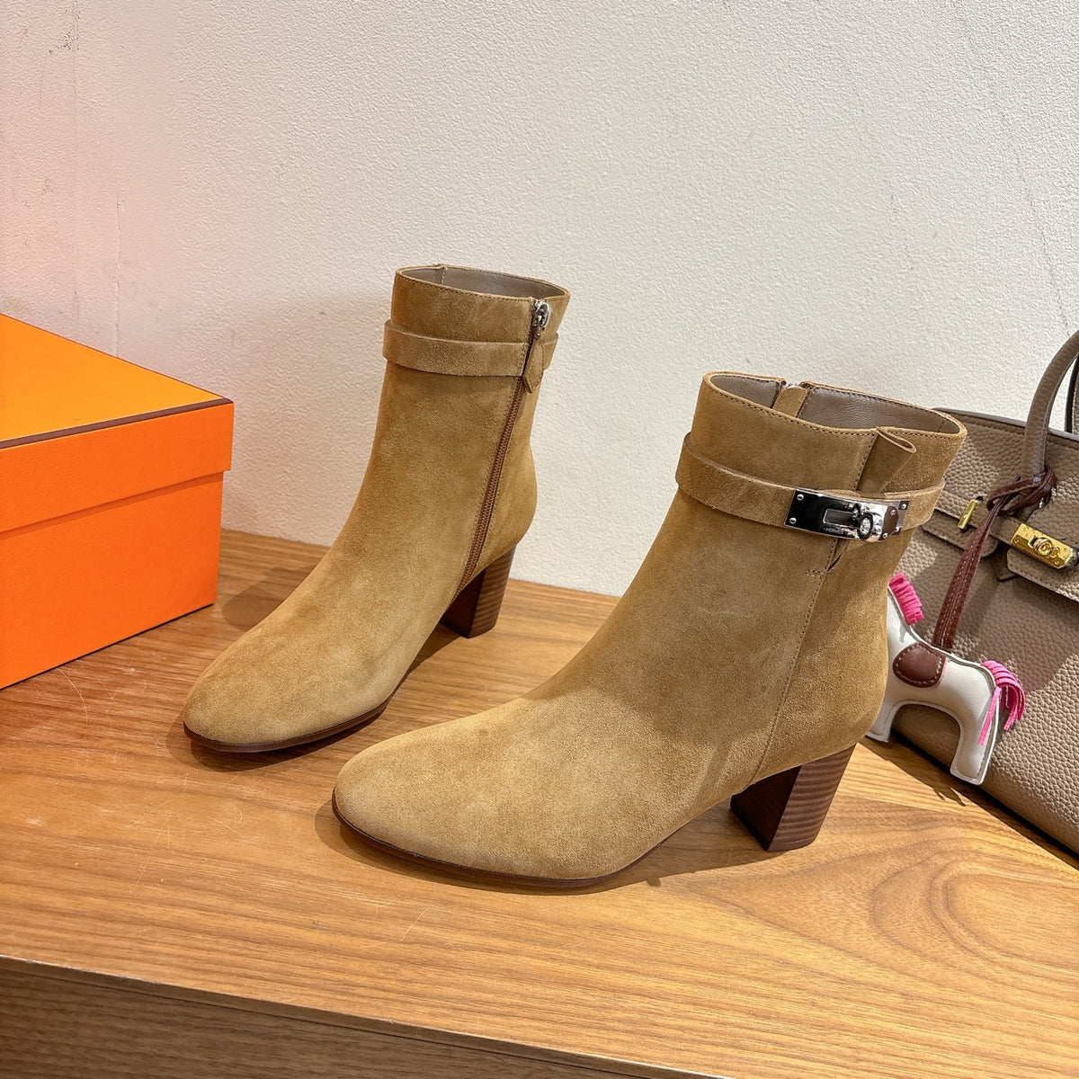 Beige Albâtre Saint Germain Ankle Boot