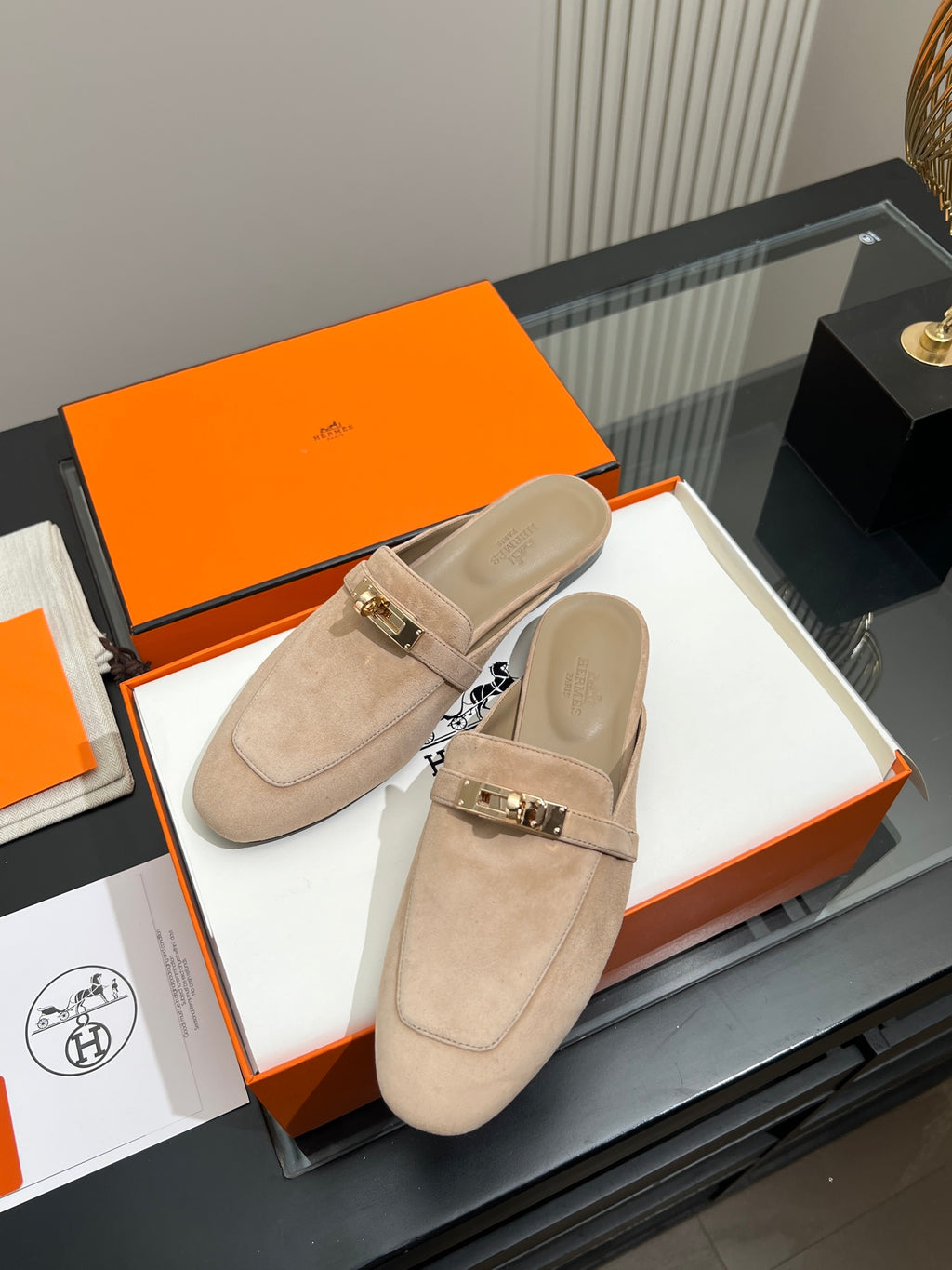 Beige Sable Oz Mule