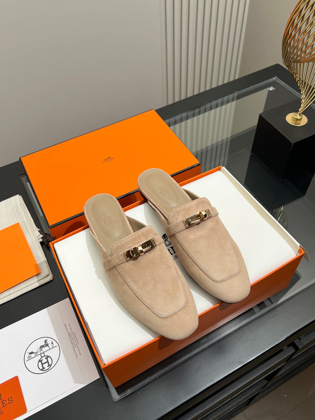 Beige Sable Oz Mule