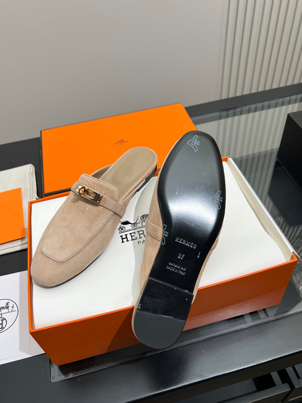 Beige Sable Oz Mule