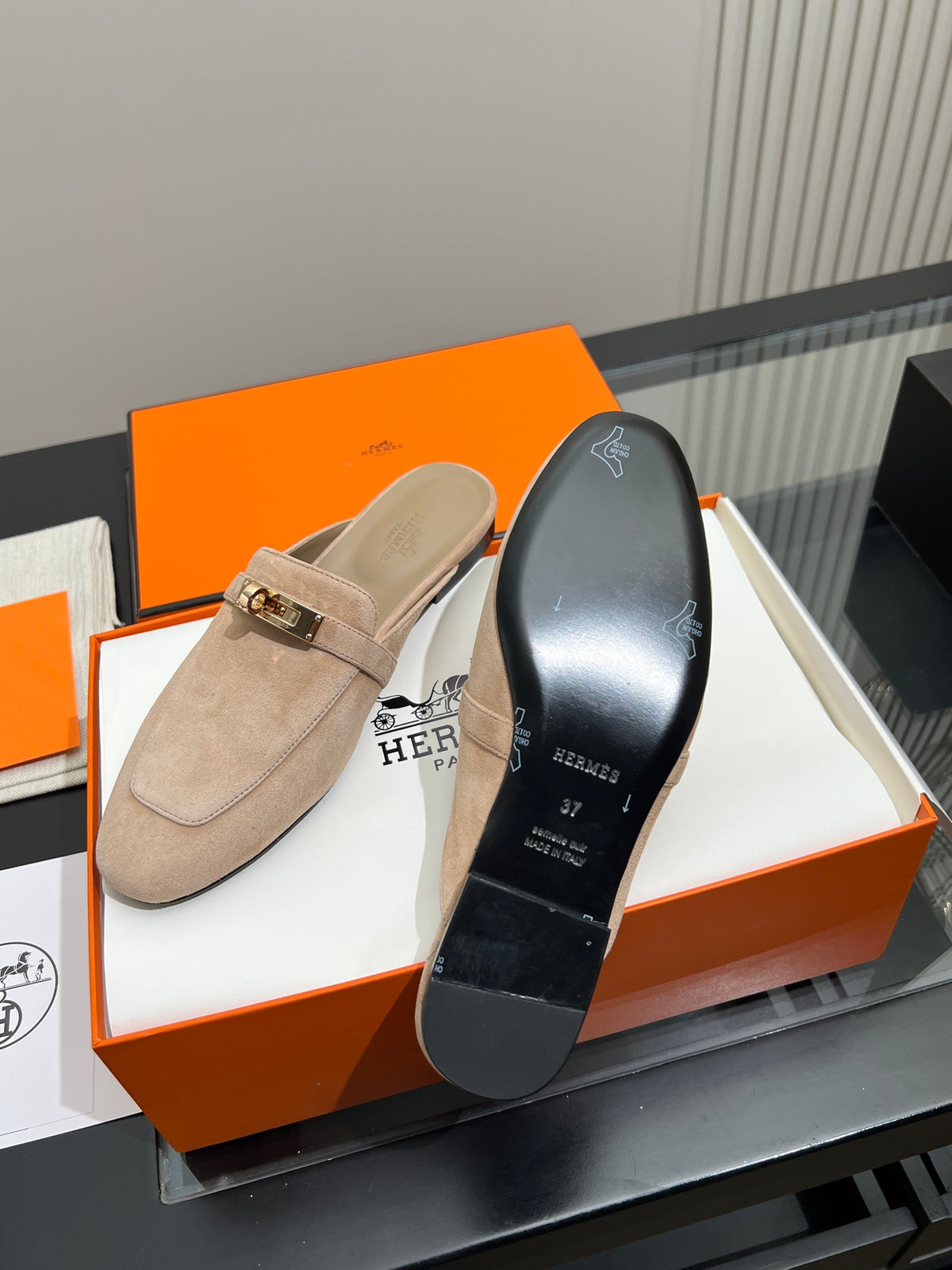 Beige Sable Oz Mule