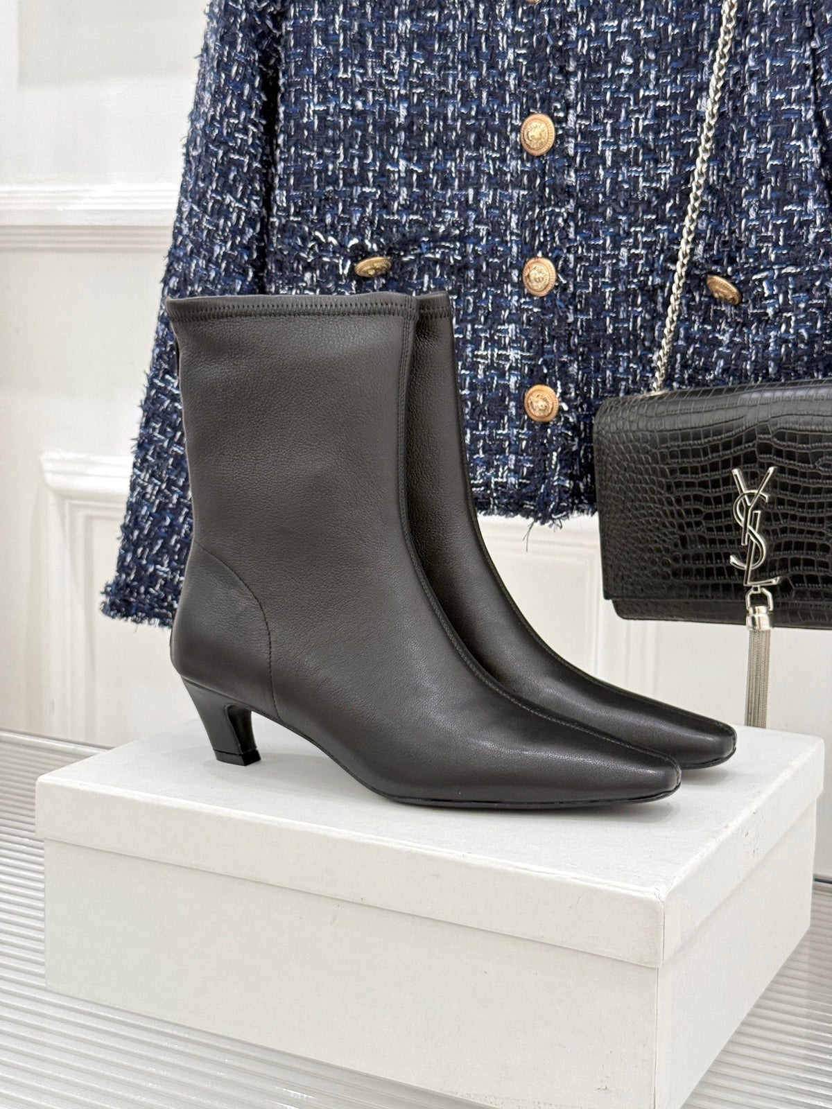 Black Arizona Stretch Ankle Boot