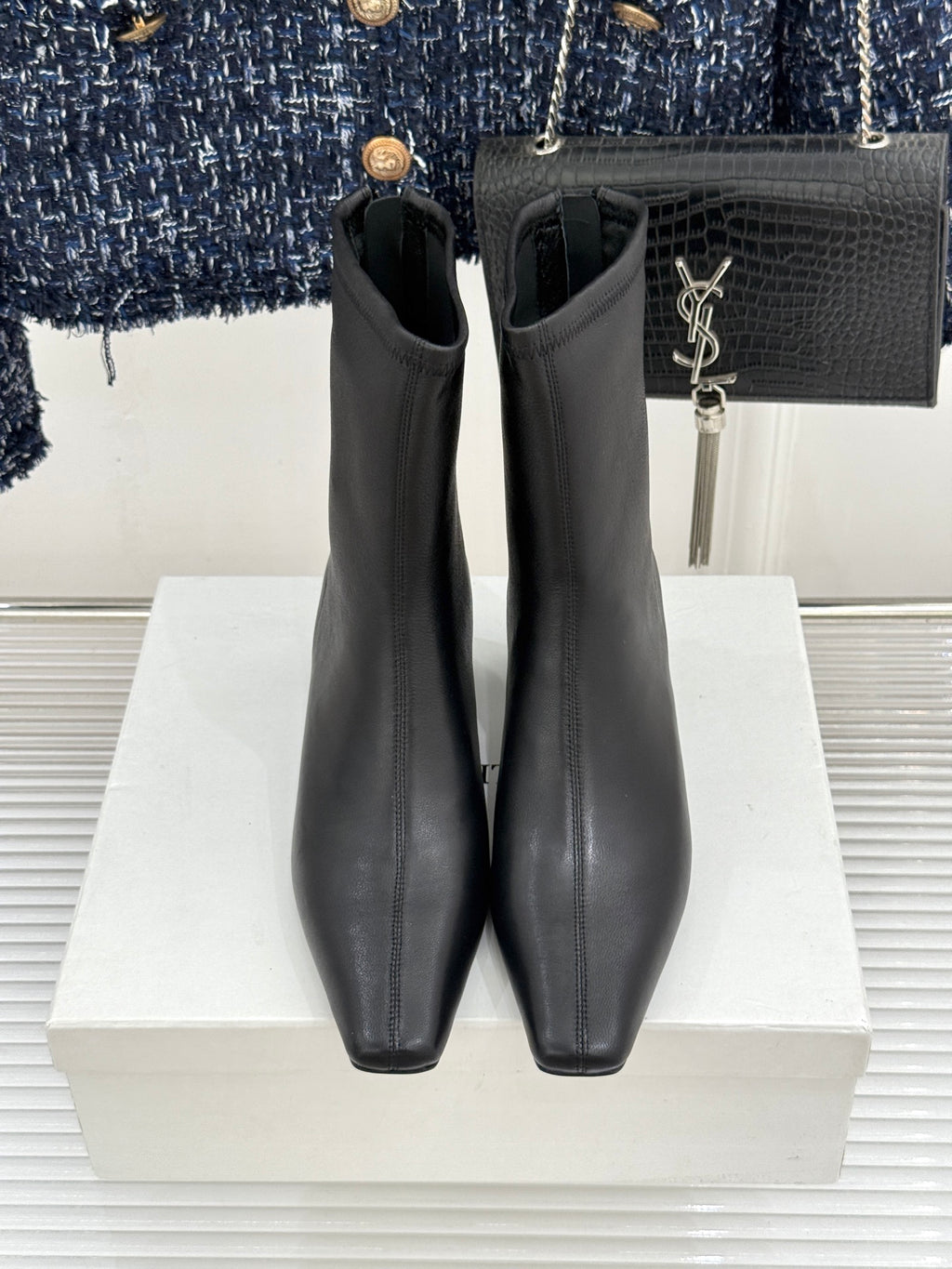 Black Arizona Stretch Ankle Boot