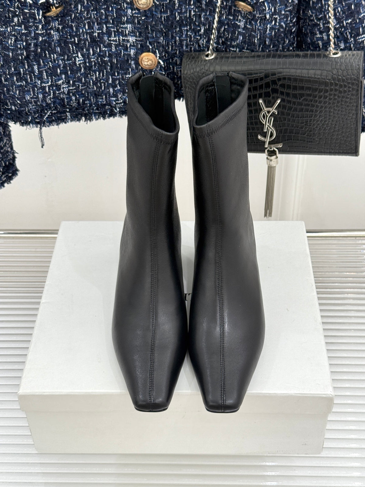 Black Arizona Stretch Ankle Boot