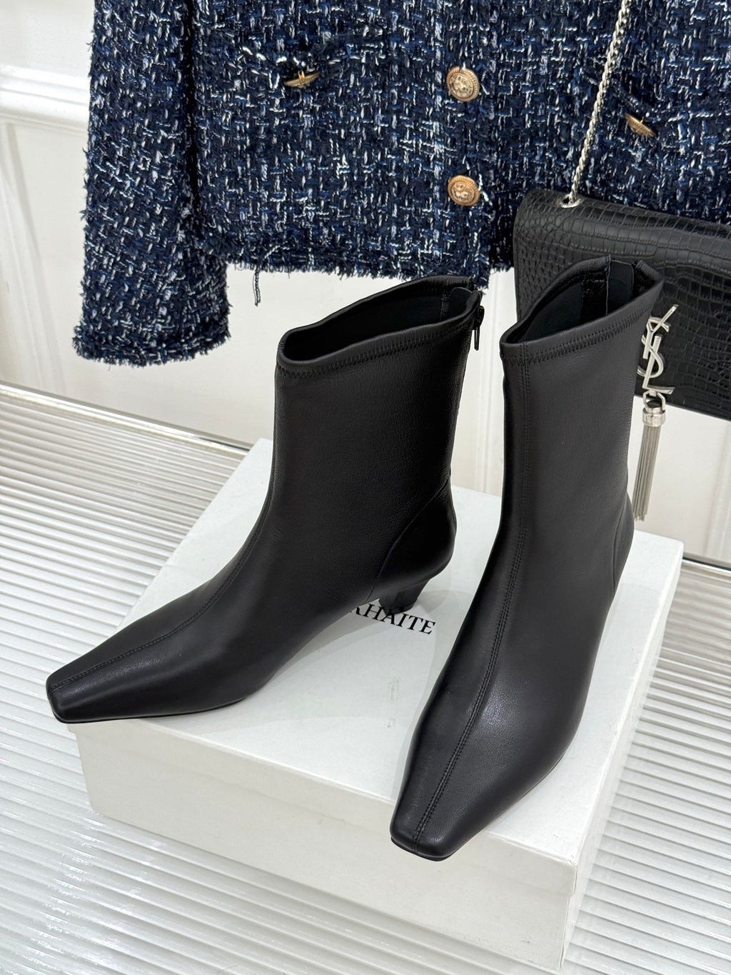 Black Arizona Stretch Ankle Boot