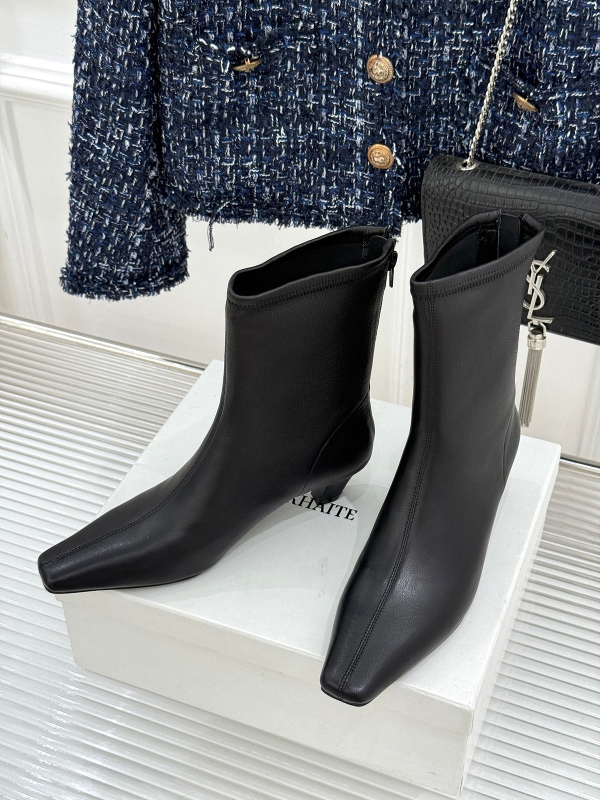 Black Arizona Stretch Ankle Boot