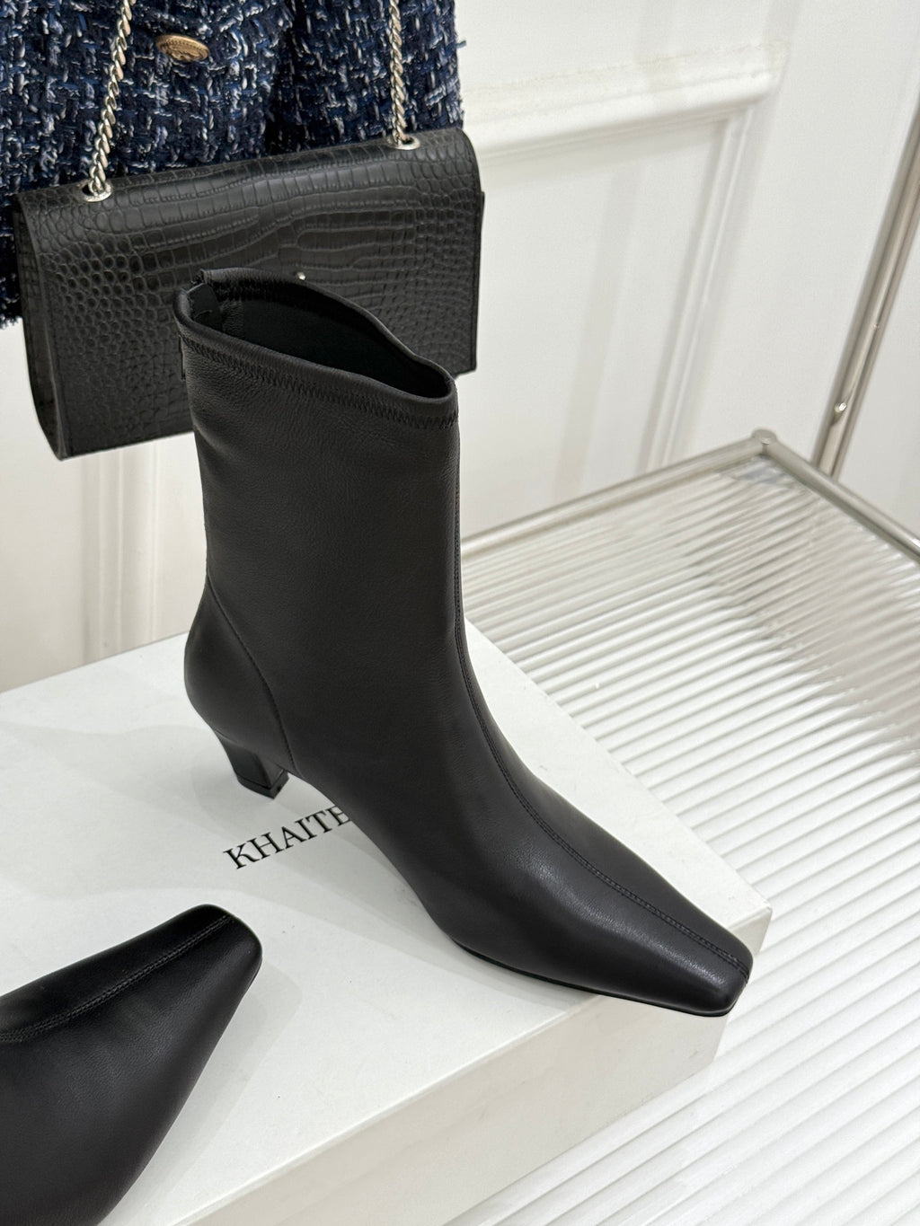 Black Arizona Stretch Ankle Boot