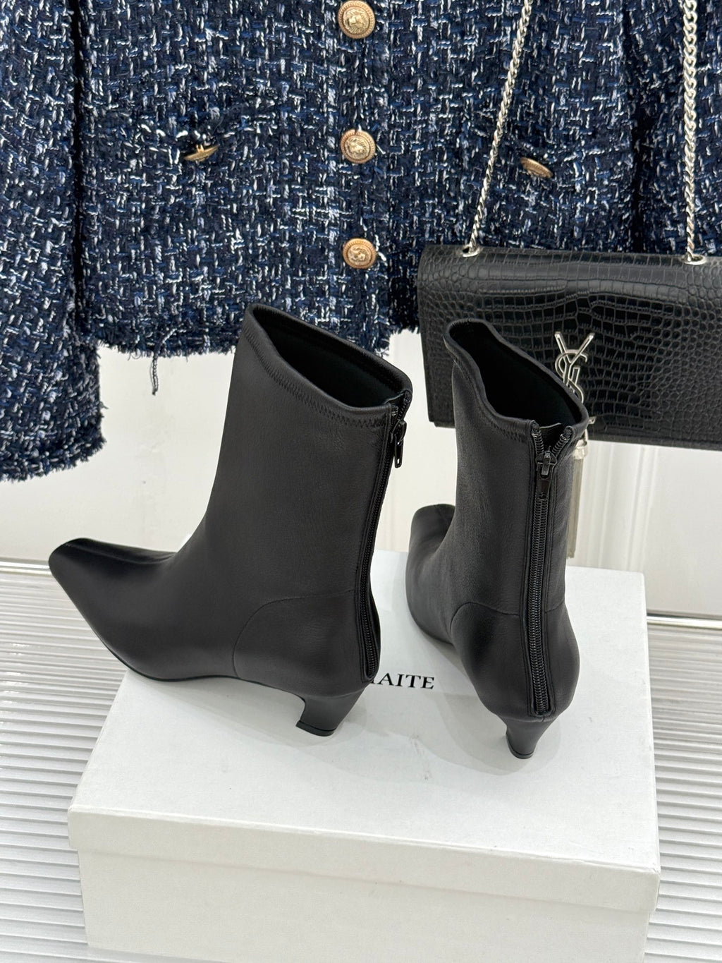 Black Arizona Stretch Ankle Boot