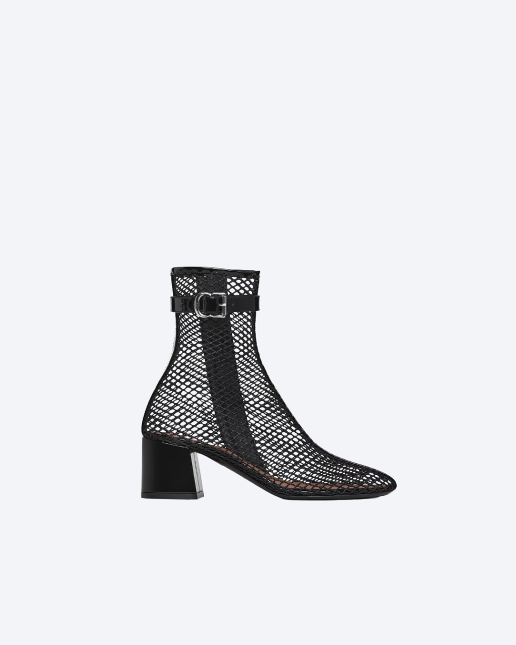 Black Boots 55 In Fishnet