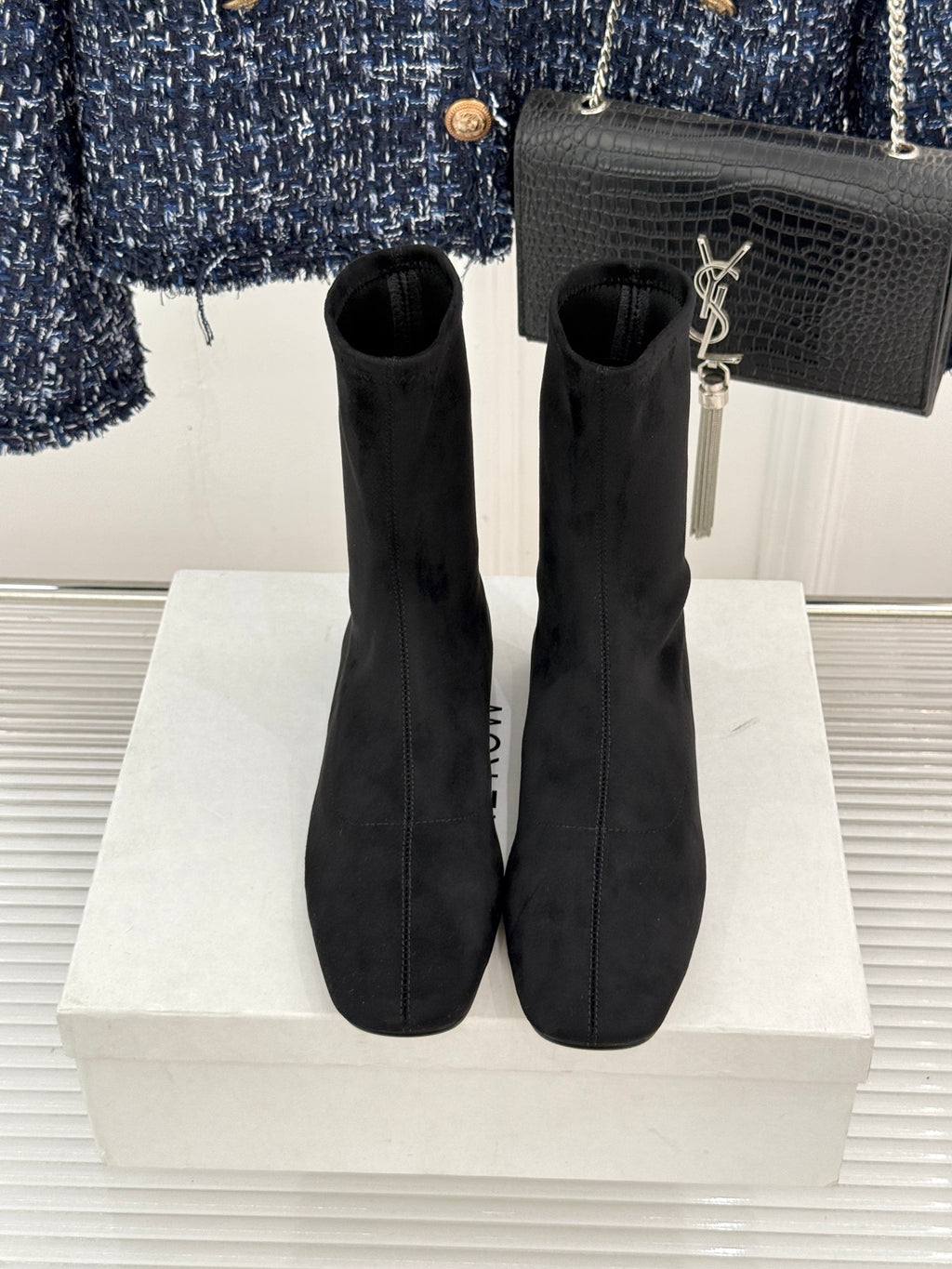 Black Cindy Stretch Boot