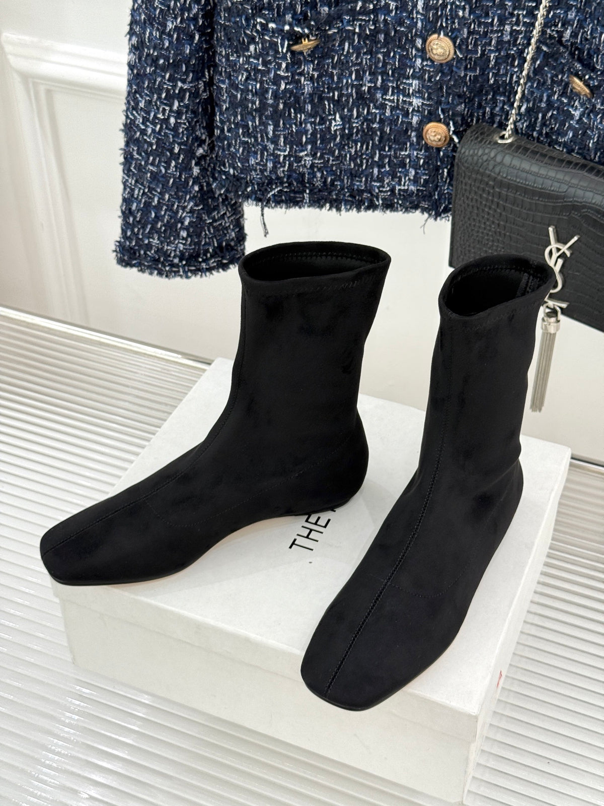 Black Cindy Stretch Boot