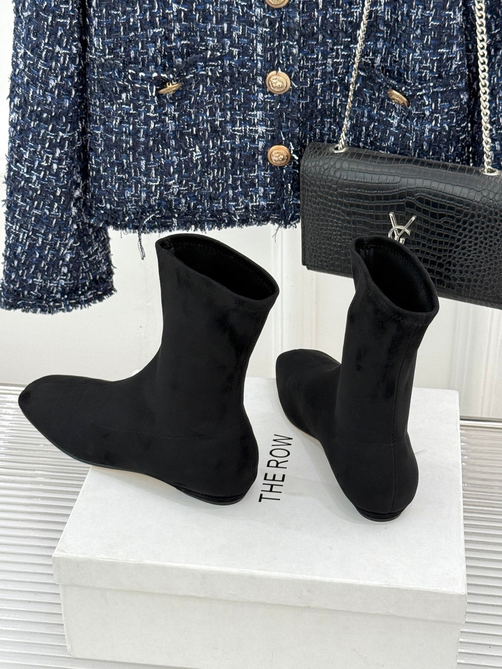 Black Cindy Stretch Boot