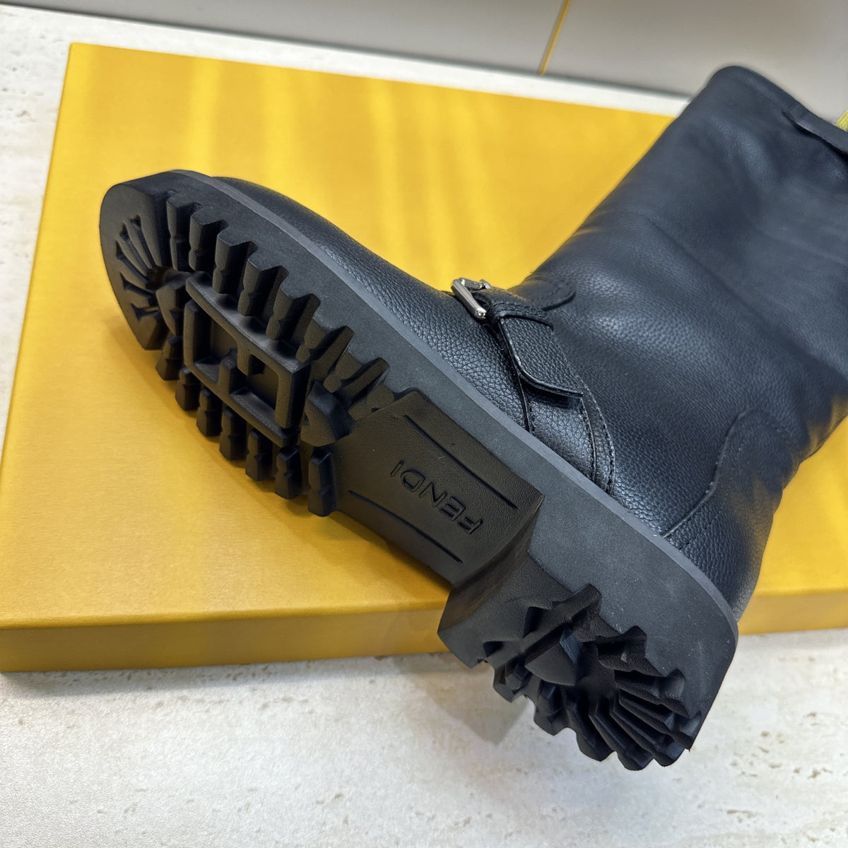 Black Commando Tall Boots - 10